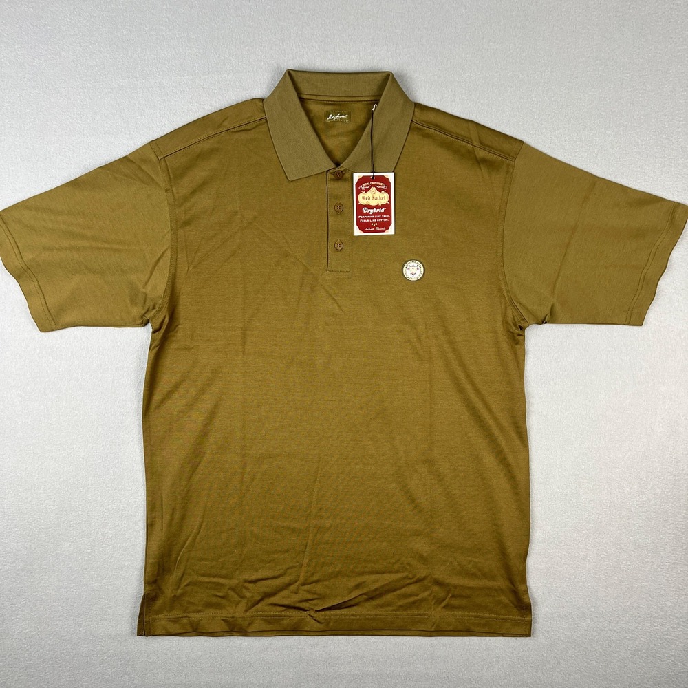 Red Jacket Drybrid Polo Shirt Mens Medium Traverse City Country Club Golf NWT